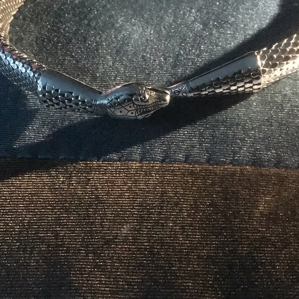 Vintage Whiting & Davis Serpent Snake Necklace Choker - Picture 3 of 4